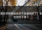 蘑菇视频电脑版是不是被低估了？看完我终于懂了