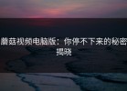 蘑菇视频电脑版：你停不下来的秘密揭晓