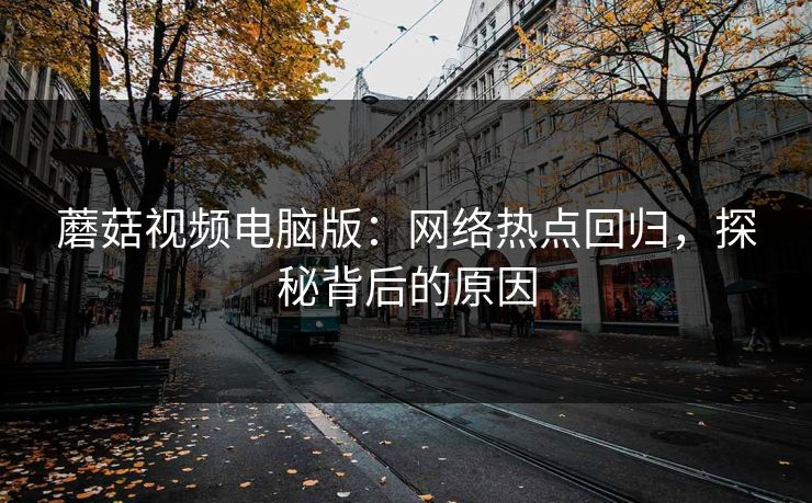 蘑菇视频电脑版：网络热点回归，探秘背后的原因